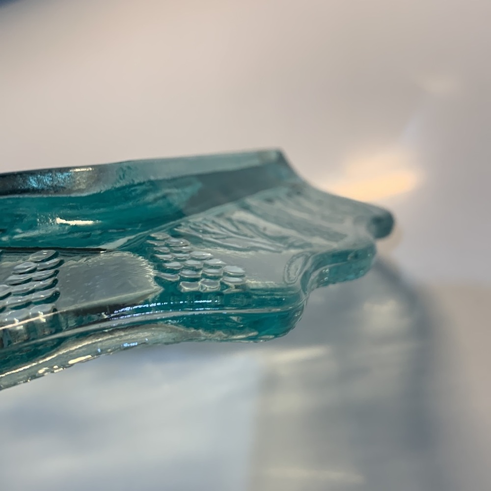 Tiara Glass Plate Blue Last Supper - Picture 8 of 13